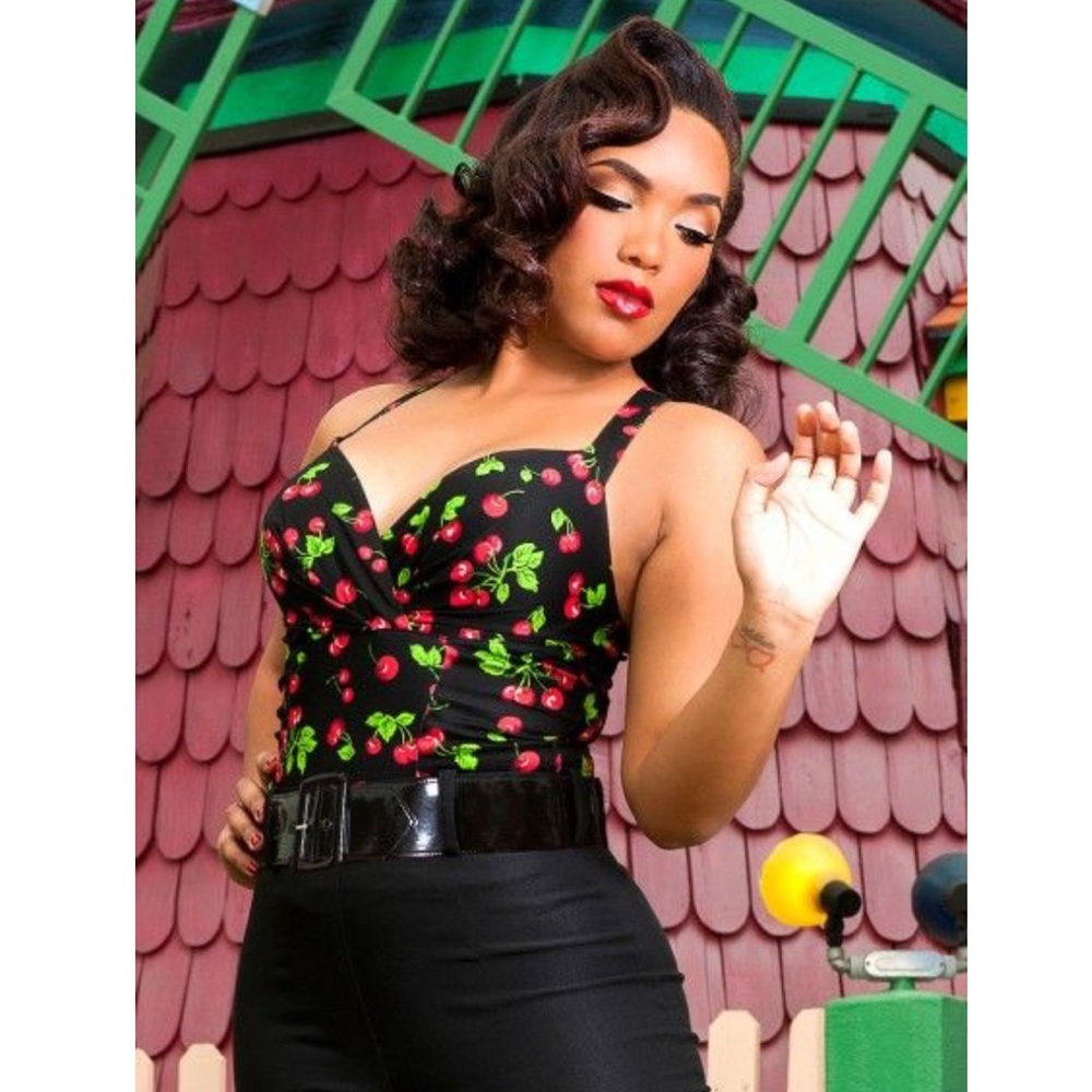 Pinup Couture Cherry Zoe Top